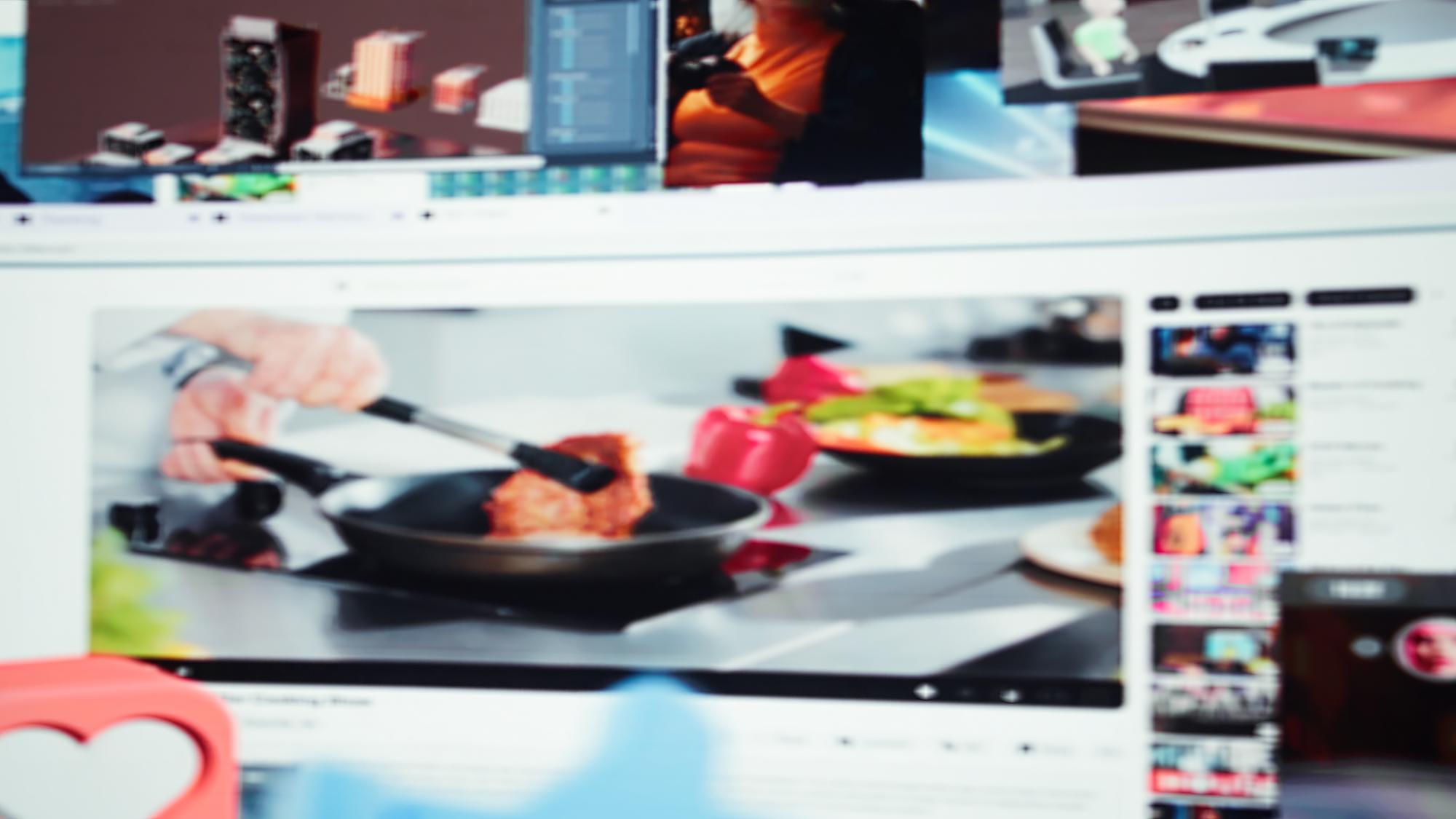 Studio culinario con attrezzature tecnologiche